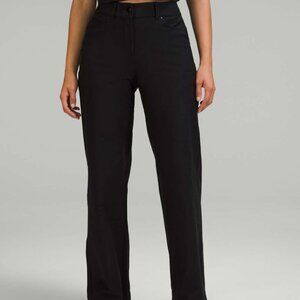Lululemon City Sleek 5 Pocket Wide-Leg High-Rise Pant *Light Utilitech, Black, S